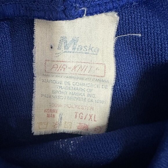 Vintage CCM Maska Toronto Maple Leafs NHL Hockey Practice Jersey Mens XL Blue - Picture 4 of 6